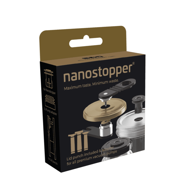 Nanostopper potten vacumeren